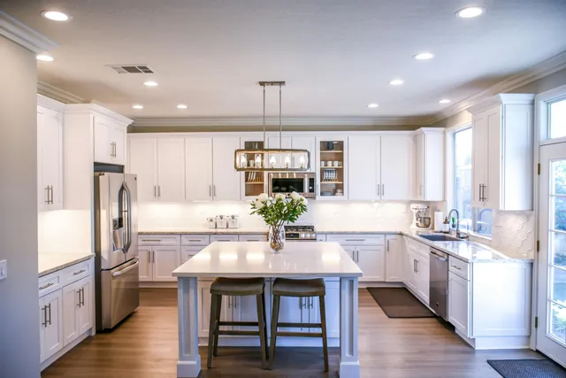 modern lighting installation in New Prague, MN